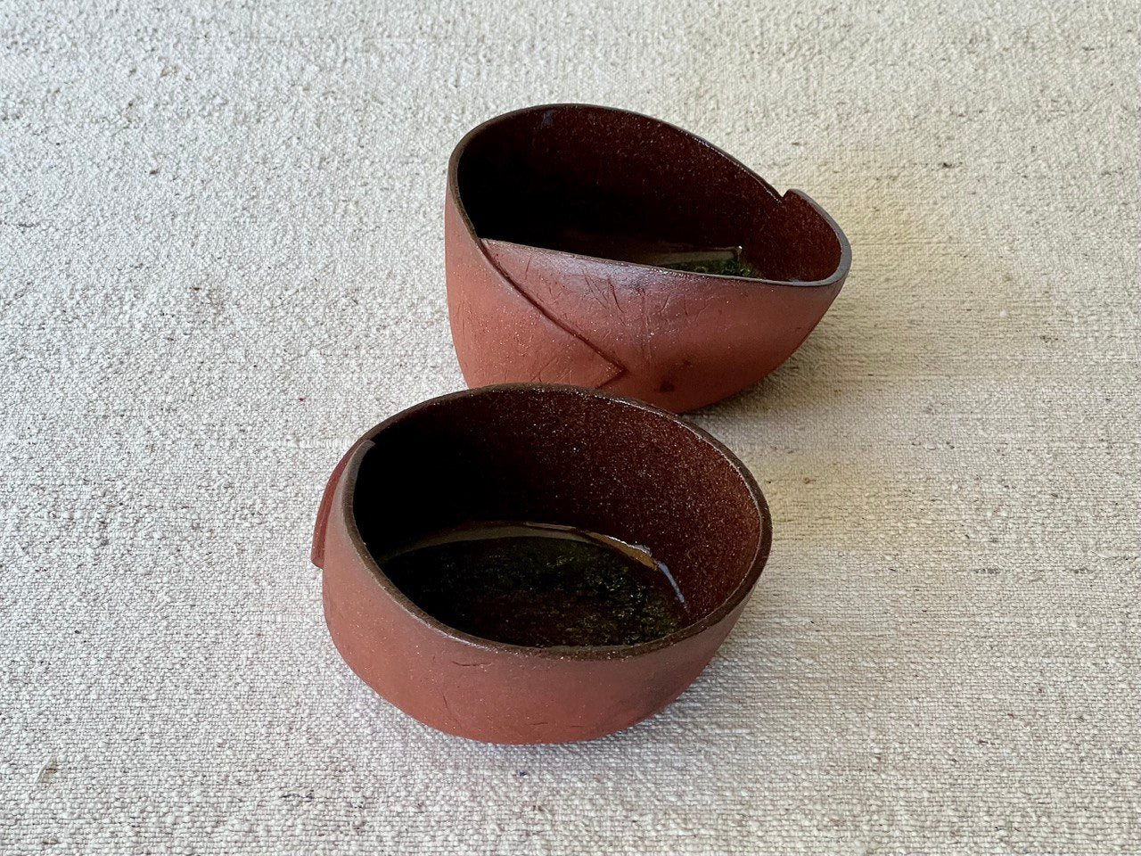 Set of 2 Red Bowls