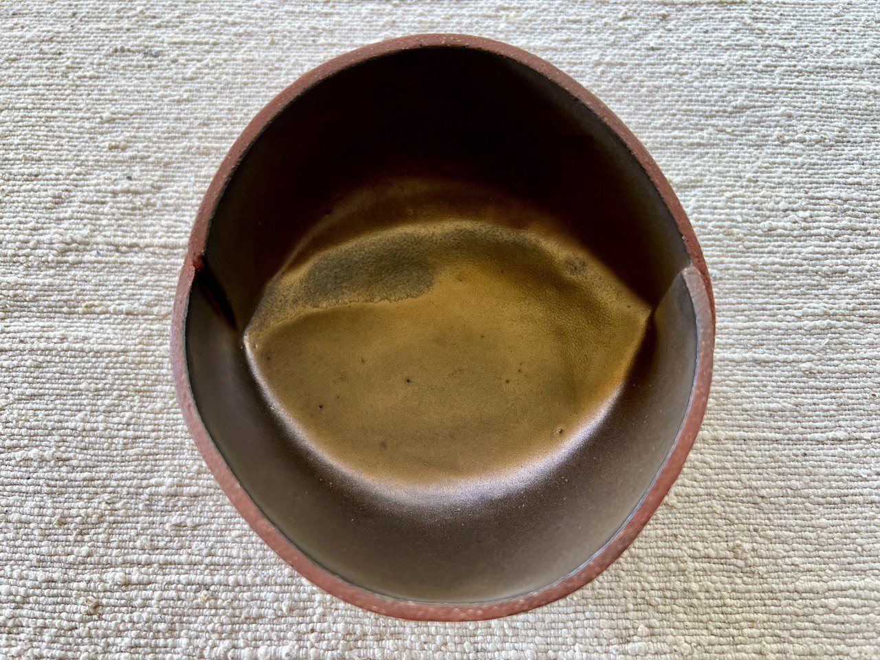 Small Gold and Red Bowl