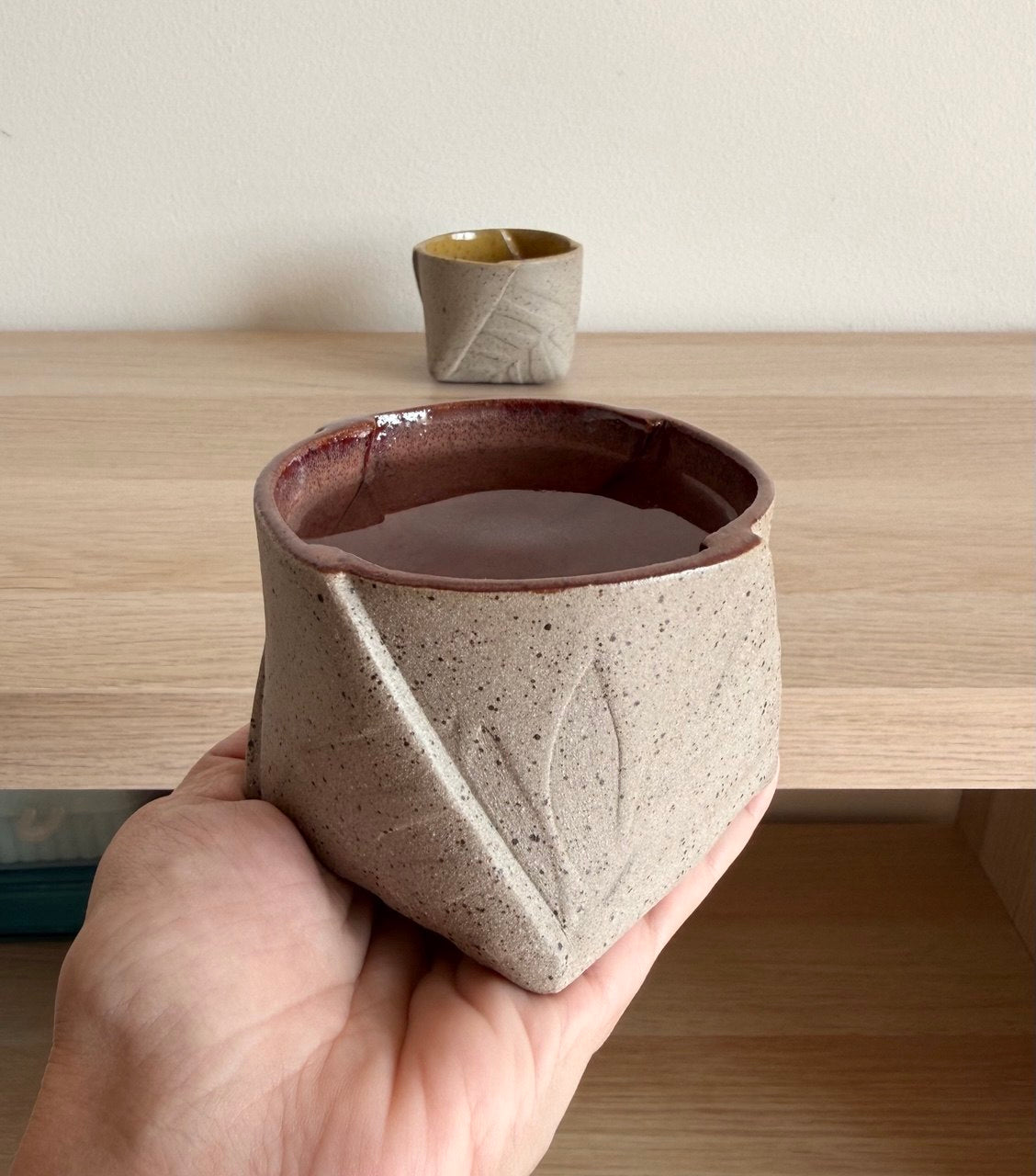 Plum Leafy Tumbler | 8 oz