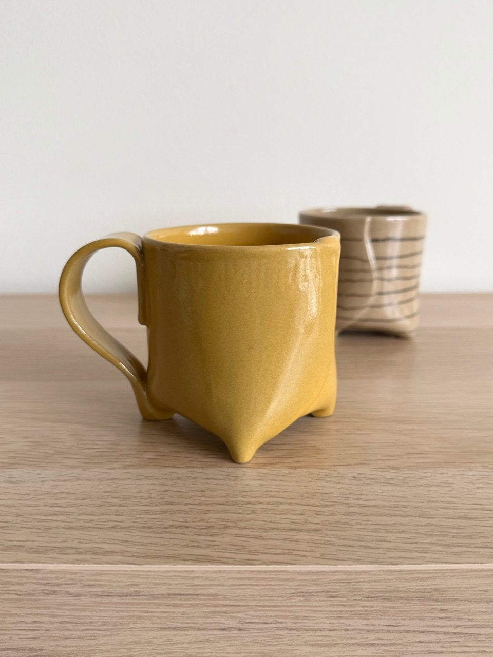 Yellow Mug/ Teacup with Handle| 10oz