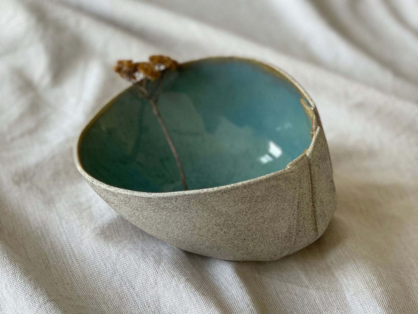 Blue and Grey Cut & Fold Bowl