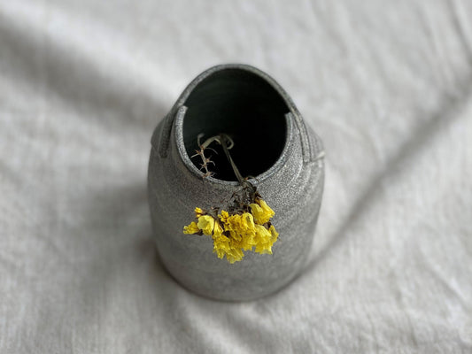 Speckled Grey Bud Vase