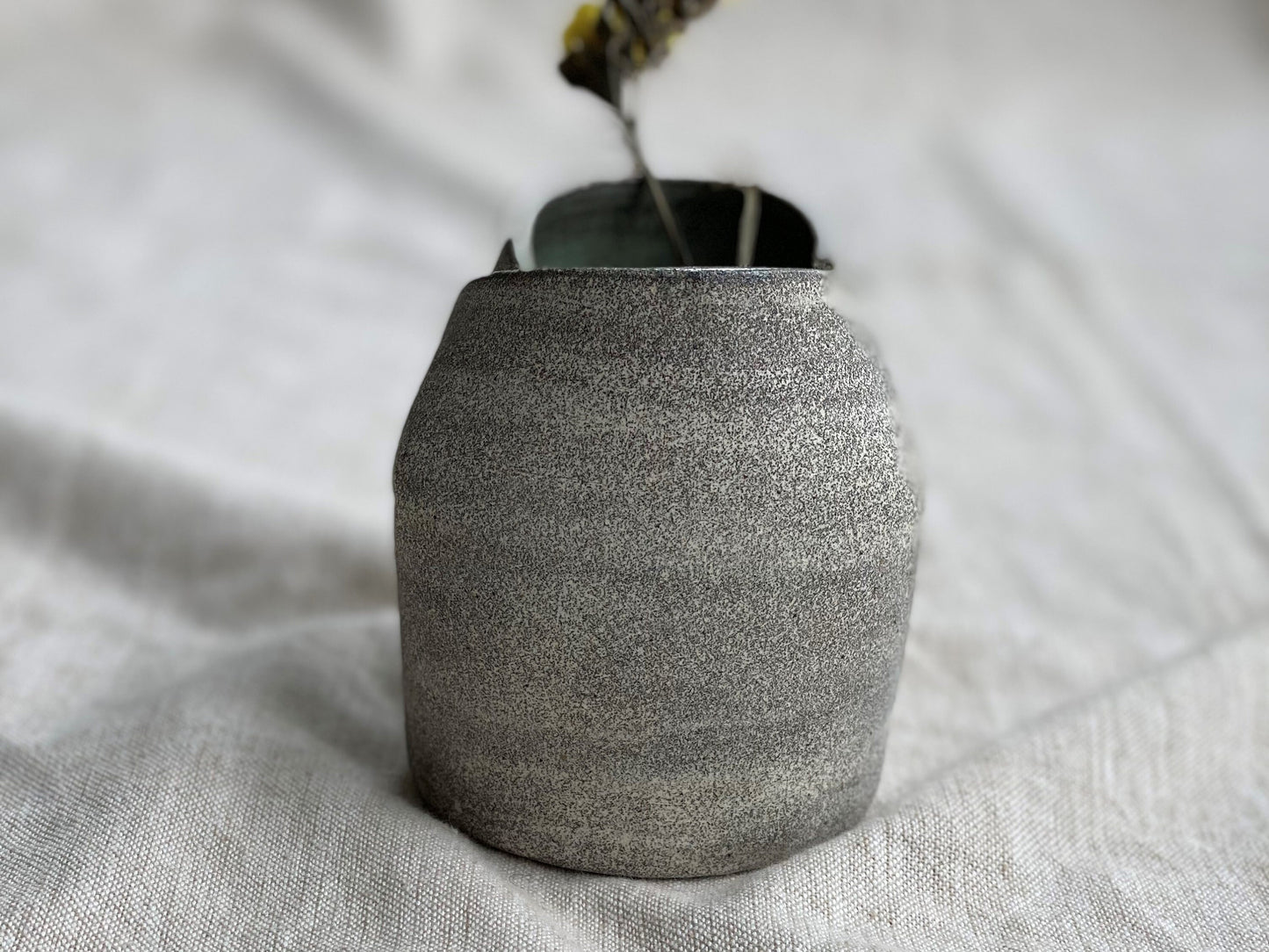 Speckled Grey Bud Vase