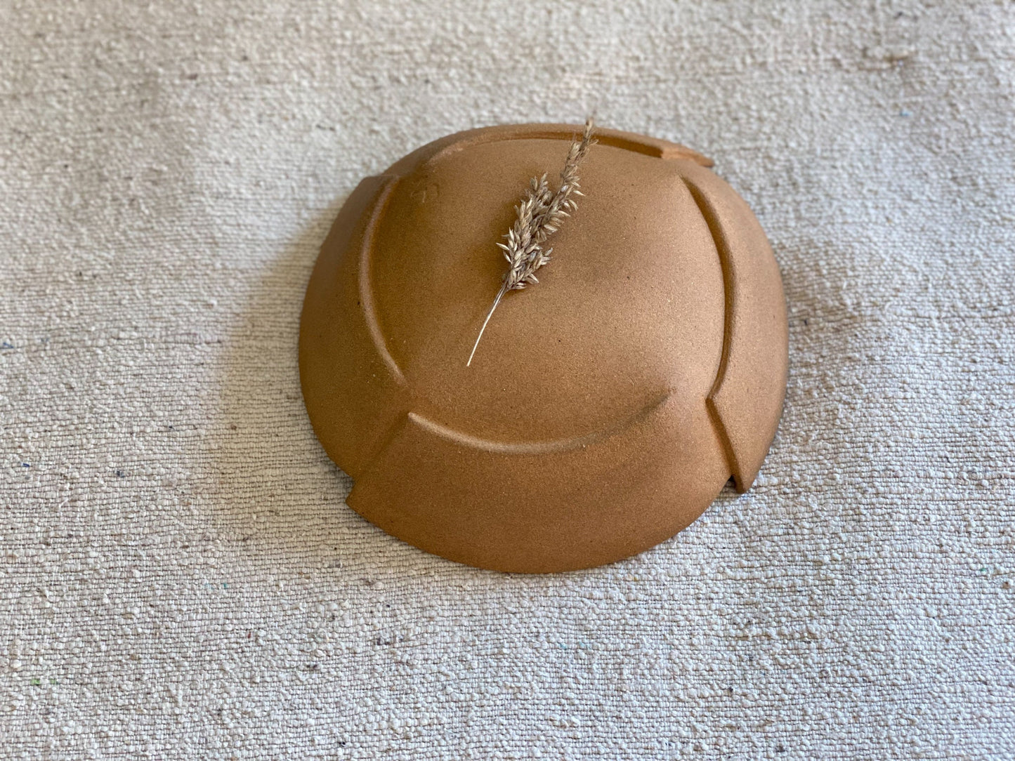 6" Round Burgundy Bowl