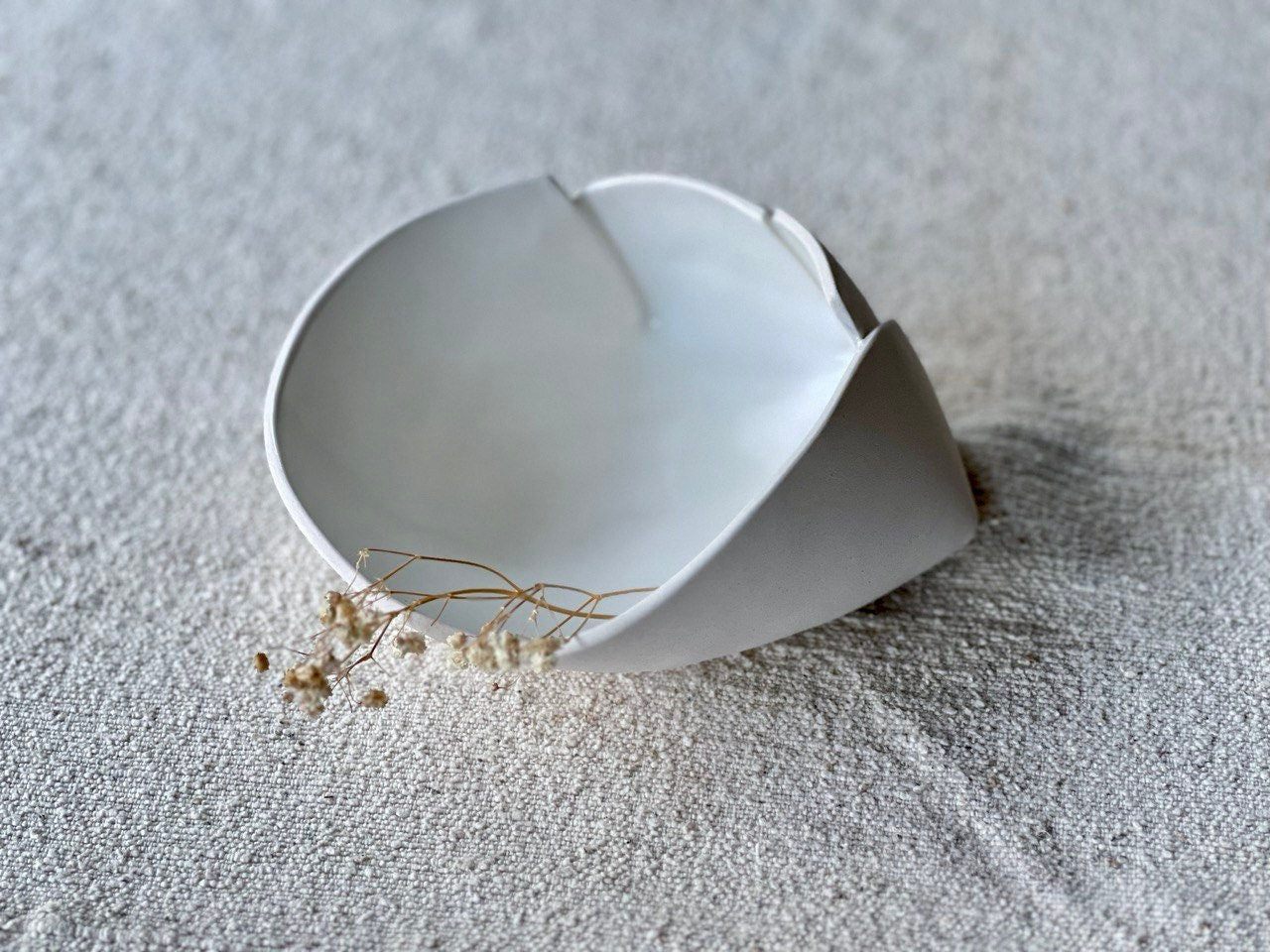 7" Geometric Porcelain Bowl