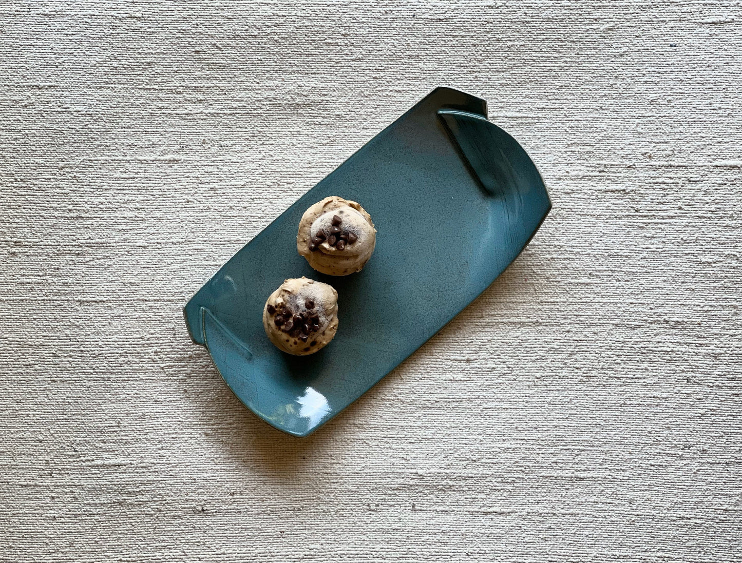 Rectangular Turquoise Ceramic Plate